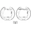 Kit de freins arrière (prémontés) HELLA PAGID [8DB 355 003-601]