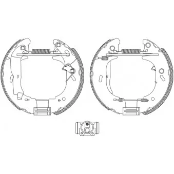 HELLA PAGID 8DB 355 004-131 - Kit de freins arrière (prémontés)
