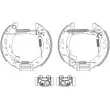 HELLA PAGID 8DB 355 004-731 - Kit de freins arrière (prémontés)