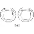HELLA PAGID 8DB 355 005-041 - Kit de freins arrière (prémontés)