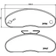 HELLA PAGID 8DB 355 005-321 - Jeu de 4 plaquettes de frein avant