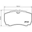 HELLA PAGID 8DB 355 005-381 - Jeu de 4 plaquettes de frein arrière