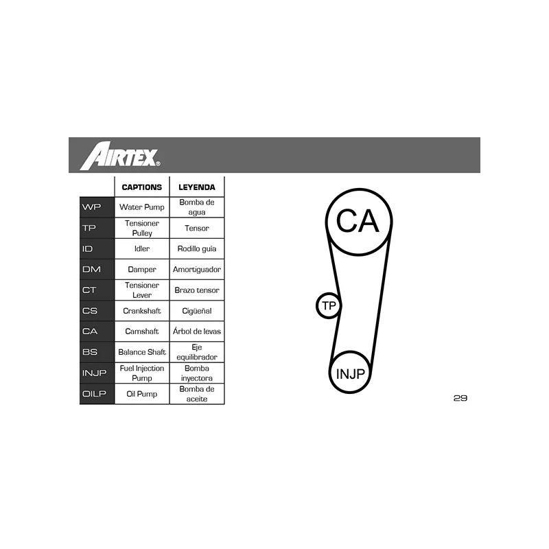 Pompe à eau + kit de courroie de distribution AIRTEX WPK-161901 - Visuel 1