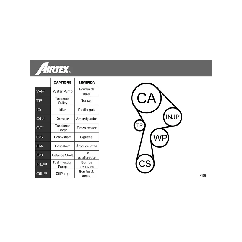 Pompe à eau + kit de courroie de distribution AIRTEX WPK-165701 - Visuel 1