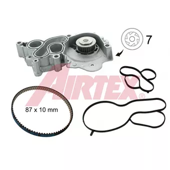AIRTEX WPK-207602 - Pompe à eau + kit de courroie de distribution
