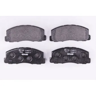 Jeu de 4 plaquettes de frein avant HELLA PAGID [8DB 355 006-221]