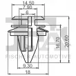 FA1 10-40016.10 - Clip, enjoliveur