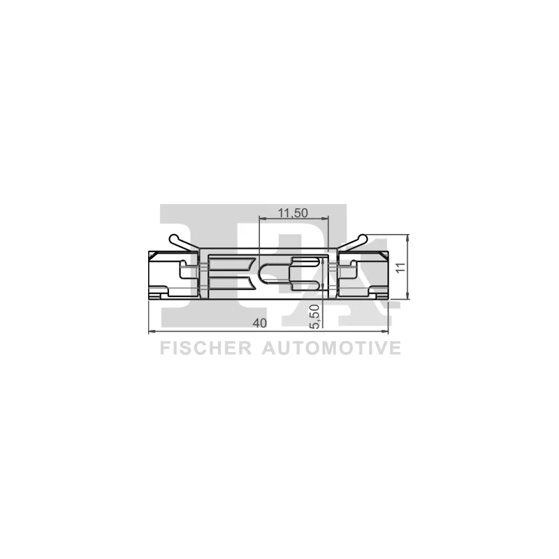 Clip de fixation, montage de vitres FA1 10-40081.10 - Visuel 1