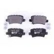HELLA PAGID 8DB 355 006-751 - Jeu de 4 plaquettes de frein arrière