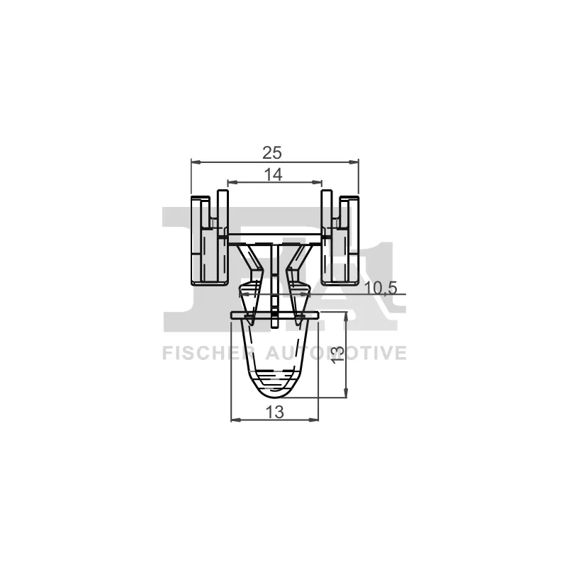 Clip, enjoliveur FA1 11-40065.10 - Visuel 1