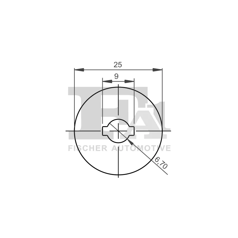 Clip, enjoliveur FA1 11-40135.10 - Visuel 1