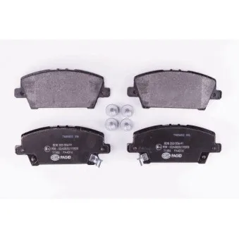 Jeu de 4 plaquettes de frein avant HELLA PAGID OEM 45022SMGE00