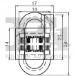 FA1 12-40006.10 - Clip, enjoliveur