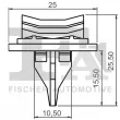 FA1 13-40018.10 - Clip, enjoliveur