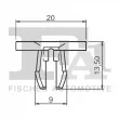 FA1 13-60002.10 - Clip, enjoliveur