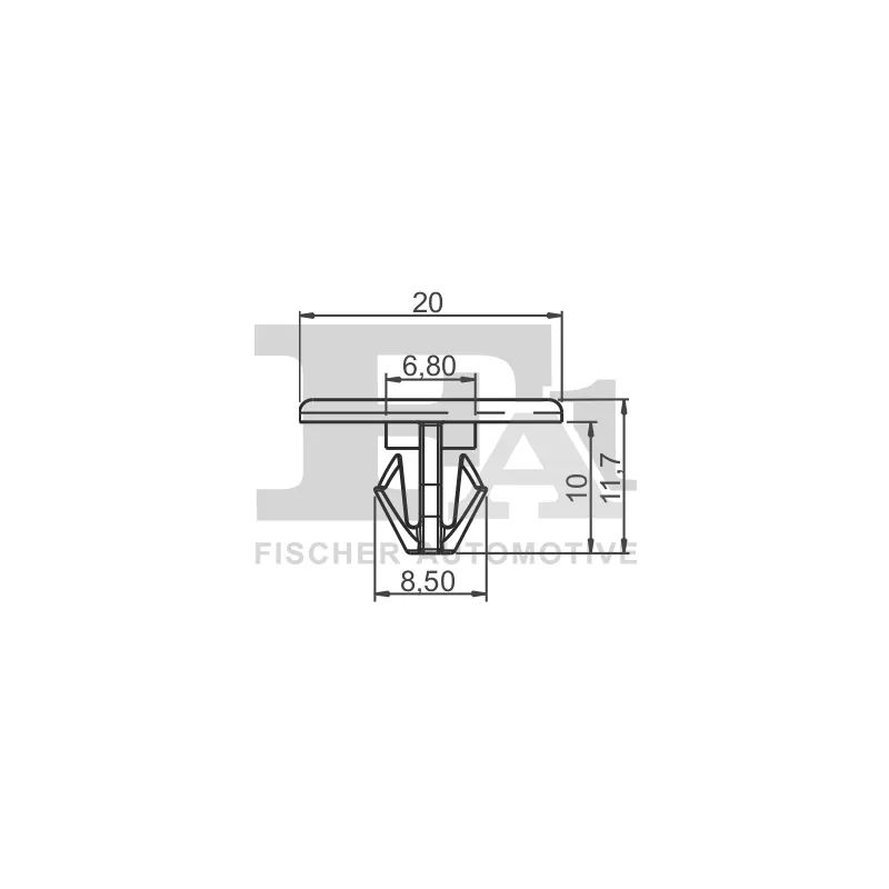 Clip, enjoliveur FA1 21-10011.10 - Visuel 1