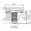 FA1 21-10016.10 - Clip, enjoliveur