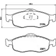 HELLA PAGID 8DB 355 007-641 - Jeu de 4 plaquettes de frein avant