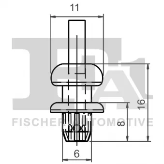 FA1 21-20013.10 - Clip, enjoliveur