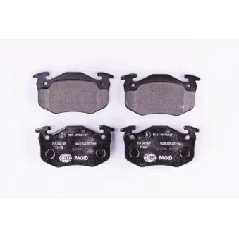 Jeu de 4 plaquettes de frein avant HELLA PAGID OEM 7701203213