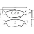 Jeu de 4 plaquettes de frein avant HELLA PAGID [8DB 355 007-781]