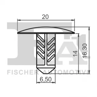 FA1 22-10008.10 - Clip, enjoliveur