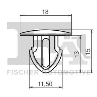 FA1 22-10009.10 - Clip, enjoliveur
