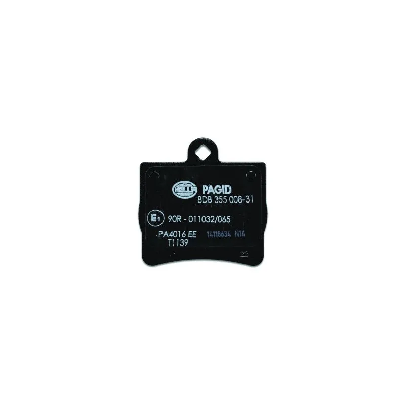 Jeu de 4 plaquettes de frein arrière HELLA PAGID 8DB 355 008-311 - Visuel 2