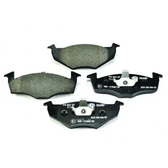 Jeu de 4 plaquettes de frein avant HELLA PAGID OEM 1H0698151B