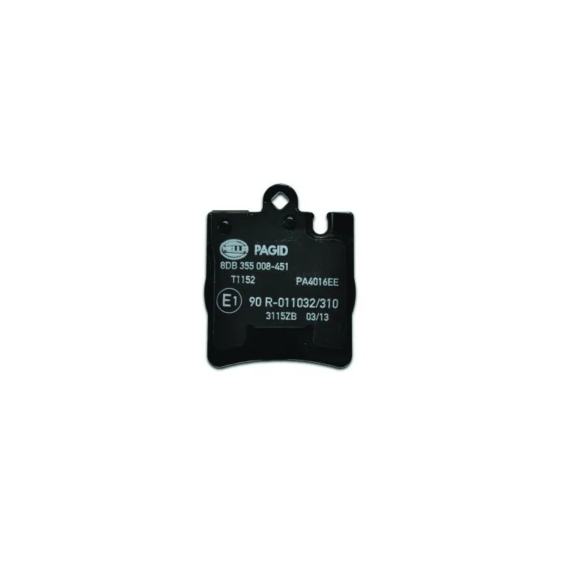 Jeu de 4 plaquettes de frein arrière HELLA PAGID 8DB 355 008-451 - Visuel 2