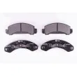 Jeu de 4 plaquettes de frein avant HELLA PAGID [8DB 355 008-501]