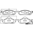HELLA PAGID 8DB 355 008-661 - Jeu de 4 plaquettes de frein avant