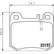 HELLA PAGID 8DB 355 008-831 - Jeu de 4 plaquettes de frein arrière