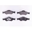 HELLA PAGID 8DB 355 008-891 - Jeu de 4 plaquettes de frein avant