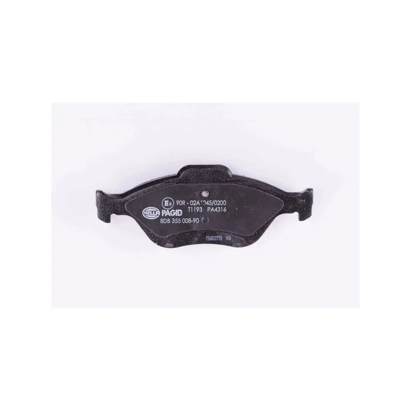Jeu de 4 plaquettes de frein avant HELLA PAGID 8DB 355 008-901 - Visuel 2