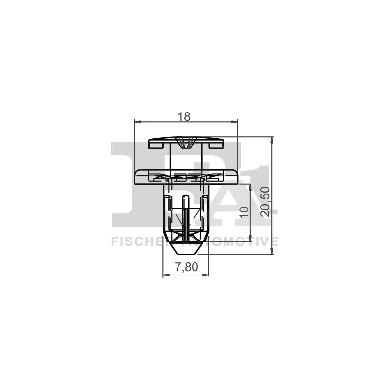 Clip, enjoliveur FA1 72-30005.10 - Visuel 1