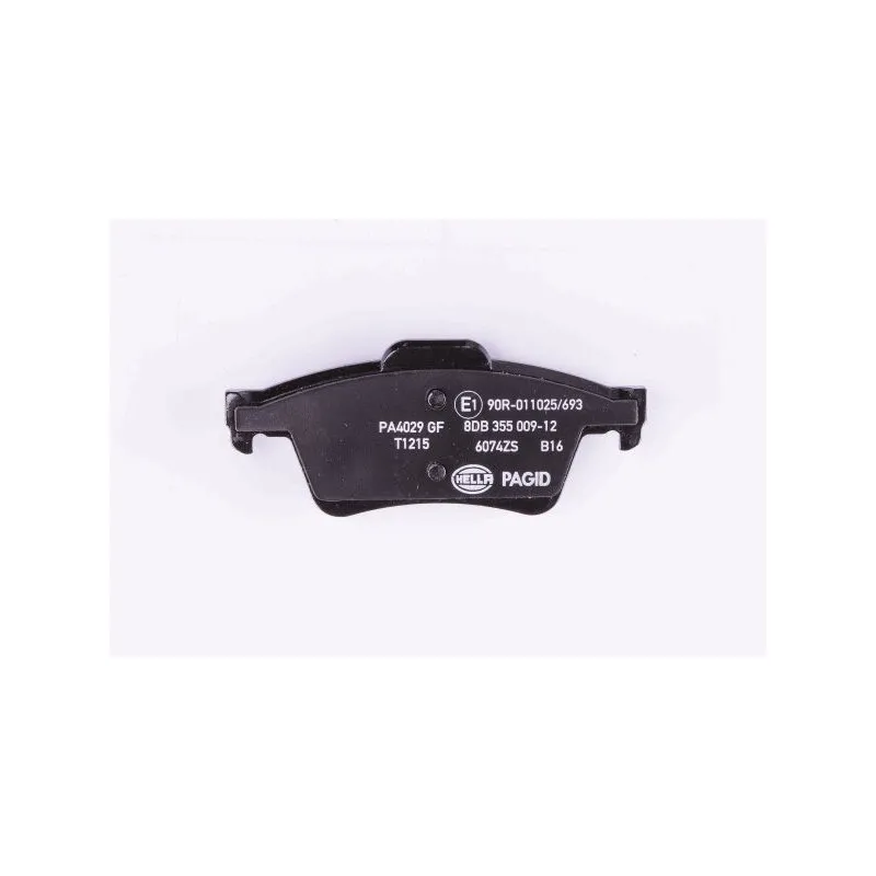 Jeu de 4 plaquettes de frein arrière HELLA PAGID 8DB 355 009-121 - Visuel 2