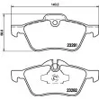 HELLA PAGID 8DB 355 009-171 - Jeu de 4 plaquettes de frein avant