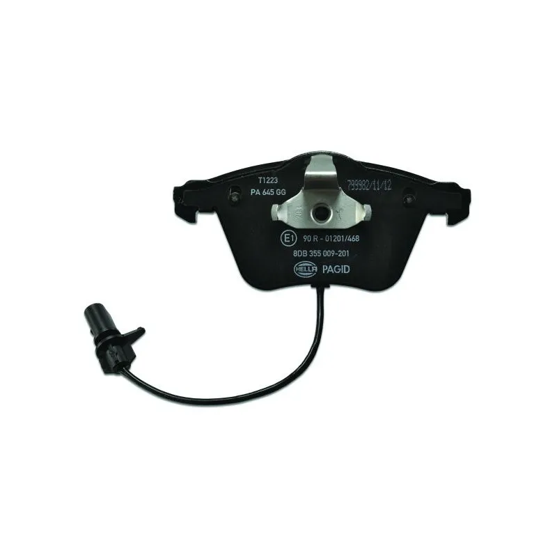 Jeu de 4 plaquettes de frein avant HELLA PAGID 8DB 355 009-201 - Visuel 2