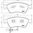 HELLA PAGID 8DB 355 009-211 - Jeu de 4 plaquettes de frein avant