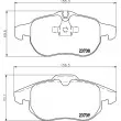 HELLA PAGID 8DB 355 009-311 - Jeu de 4 plaquettes de frein avant