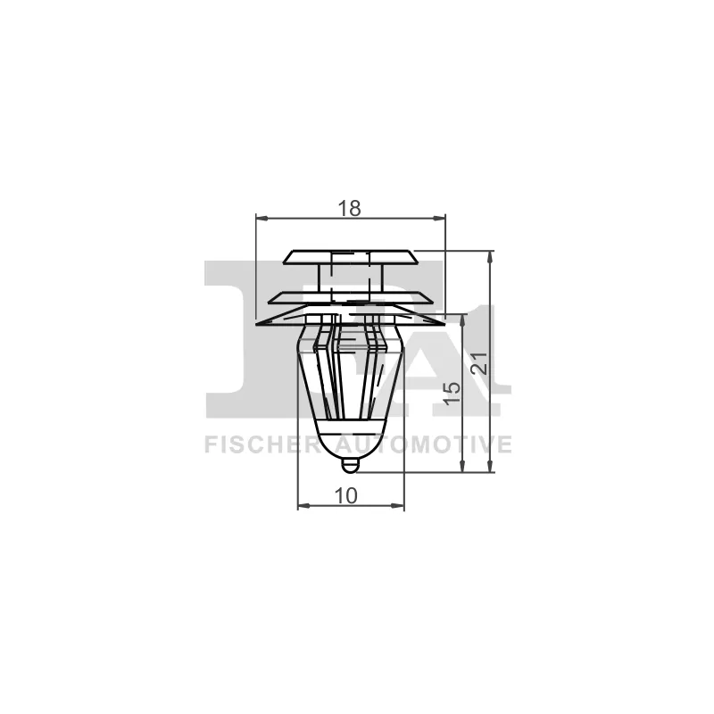 Clip, enjoliveur FA1 77-40014.10 - Visuel 1
