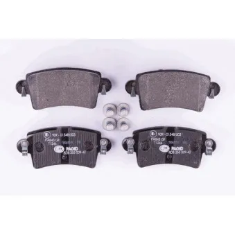 Jeu de 4 plaquettes de frein arrière HELLA PAGID OEM 4403467