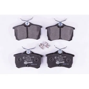 Jeu de 4 plaquettes de frein arrière HELLA PAGID OEM 43022SEAE10