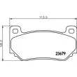 HELLA PAGID 8DB 355 009-721 - Jeu de 4 plaquettes de frein avant