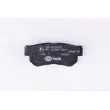 HELLA PAGID 8DB 355 009-971 - Jeu de 4 plaquettes de frein arrière