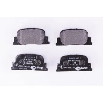 Jeu de 4 plaquettes de frein arrière HELLA PAGID OEM 0446632030