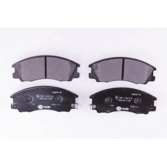 Jeu de 4 plaquettes de frein avant HELLA PAGID OEM 58101H1A00