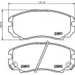 HELLA PAGID 8DB 355 010-991 - Jeu de 4 plaquettes de frein avant