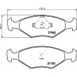 HELLA PAGID 8DB 355 011-031 - Jeu de 4 plaquettes de frein avant